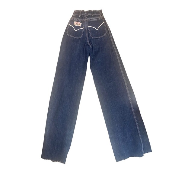 Vintage San Francisco Riding Gear Jean YOUTH KIDS 19X35" Bell Bottom Flares 70s - Picture 1 of 16